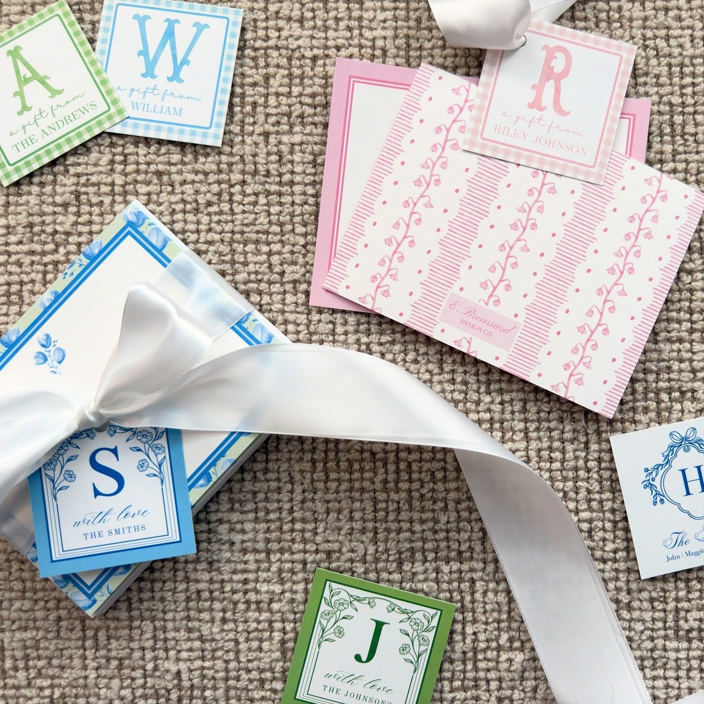 Plaid Gift Tag in Green 20 ct.