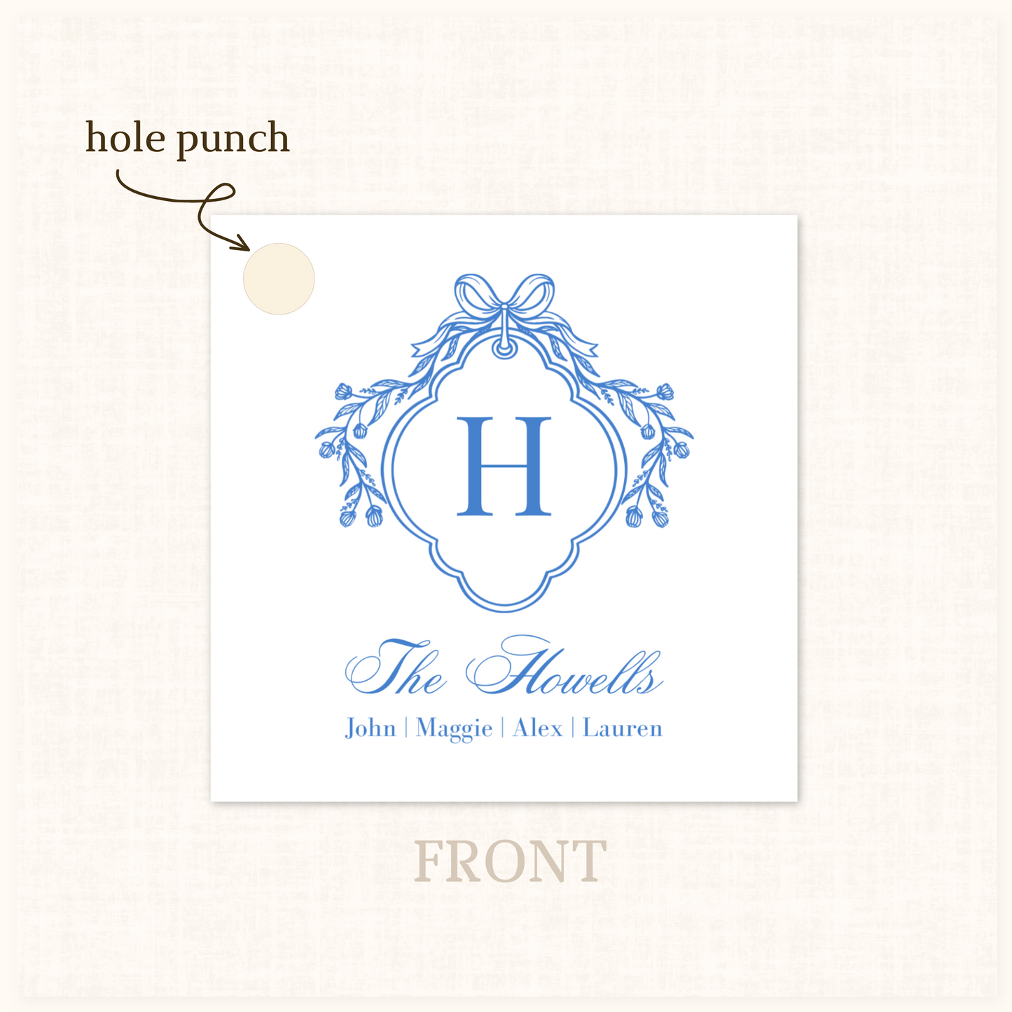 Blue Crest Gift Tag 20 ct.