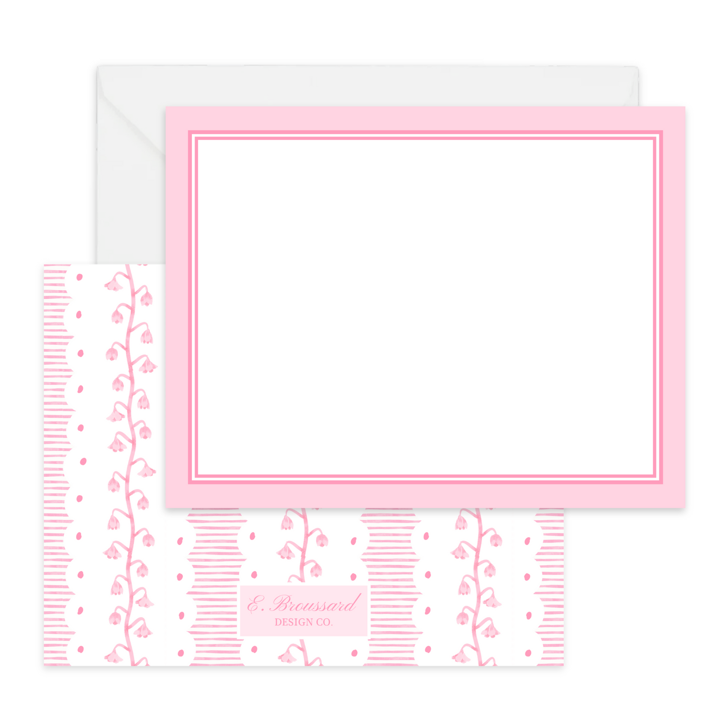 Pink Vines Stationery Set 8ct.