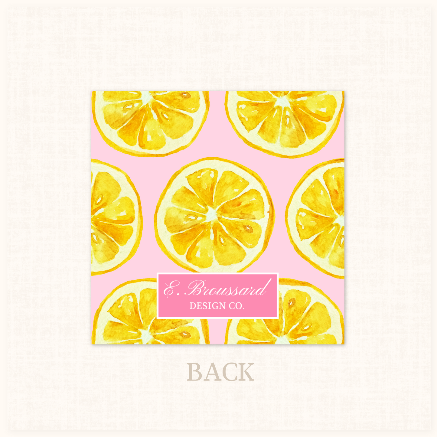 Pink Lemon Slice Gift Tag 20 ct.