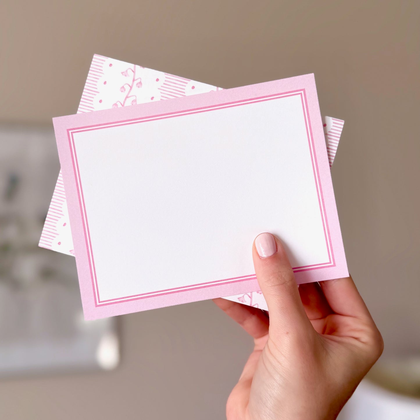 Pink Vines Stationery Set 8ct.