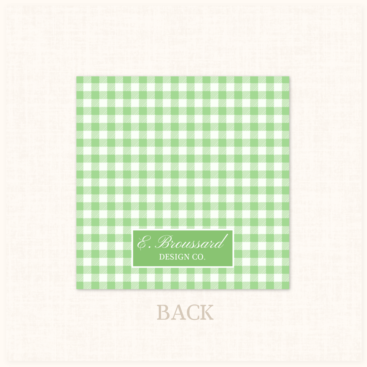 Plaid Gift Tag in Green 20 ct.