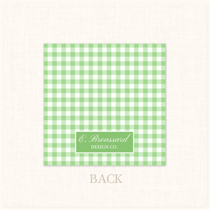 Plaid Gift Tag in Green 20 ct.