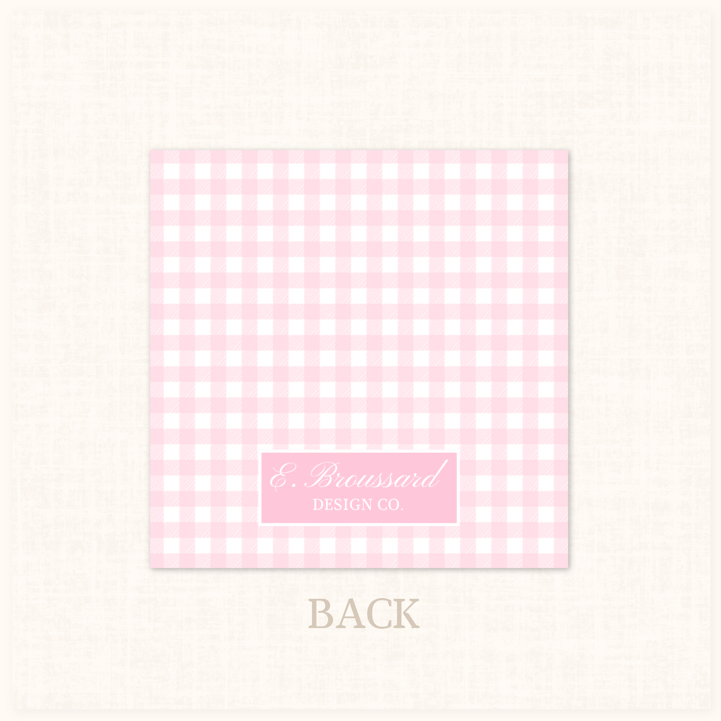 Plaid Gift Tag in Pink 20 ct.