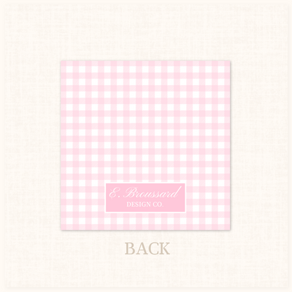 Plaid Gift Tag in Pink 20 ct.