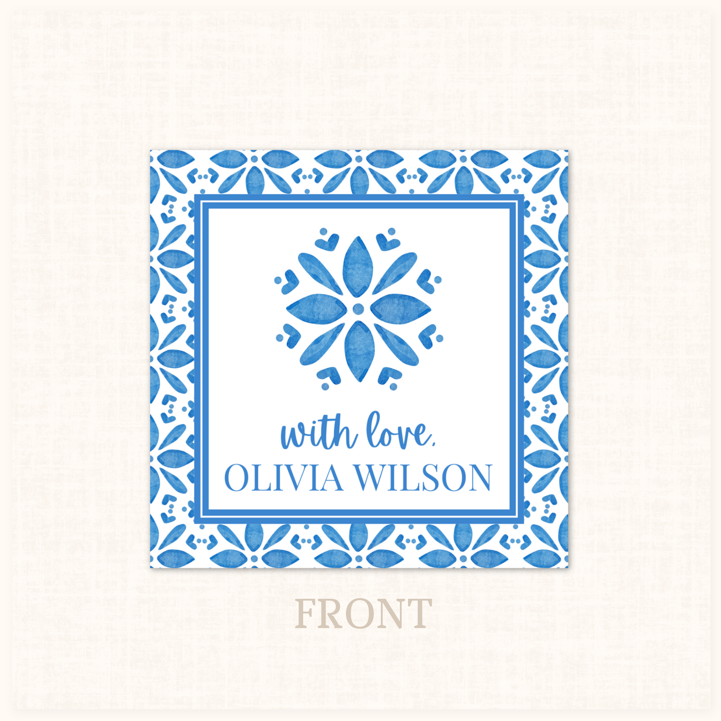 Santorini Blue Gift Tag 20 ct.