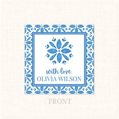 Santorini Blue Gift Tag 20 ct.