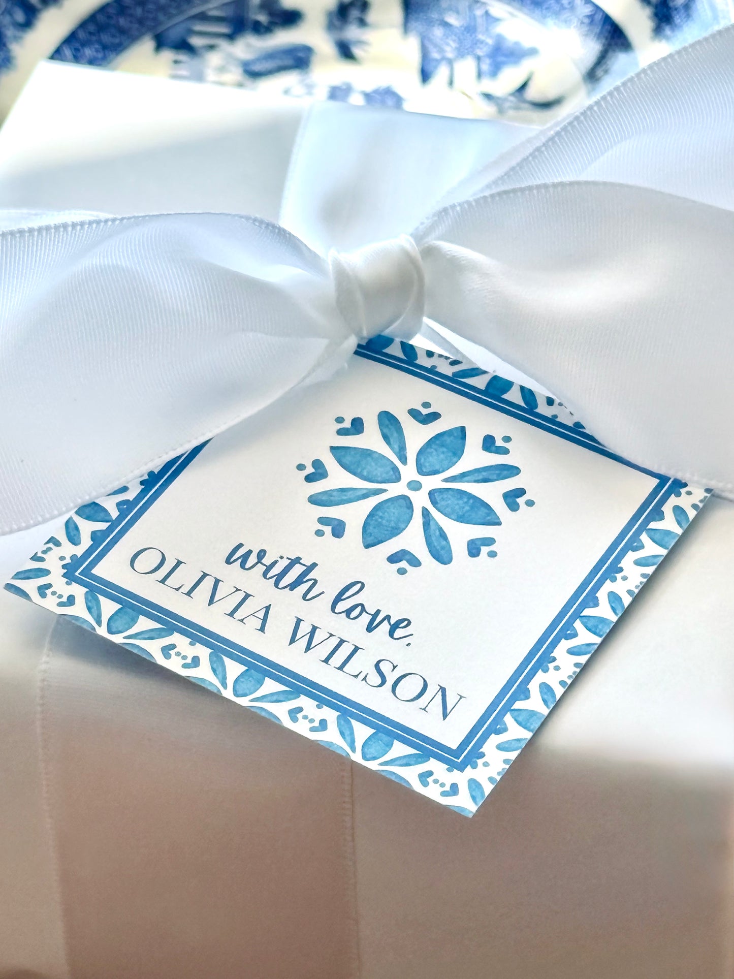 Santorini Blue Gift Tag 20 ct.