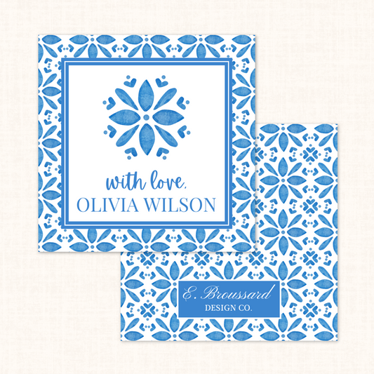 Santorini Blue Gift Tag 20 ct.